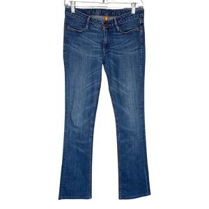 Earnest Sewn Jeans Womens 6 29" Blue Hefner Boot Cut‎ Handsanding Vintage Y2K